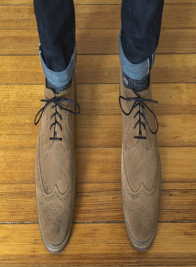 Benchmark Basics Round Waxed Cotton Shoelaces | 27”, 30”, 33” & 36” | 2mm (5/64”) Width | Available in 18 Colors (39 Inches, Black) - Image 4